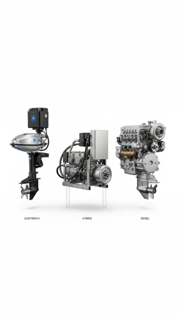 Vergleich verschiedener Antriebssysteme für Hausboote – Elektro, Hybrid, Diesel