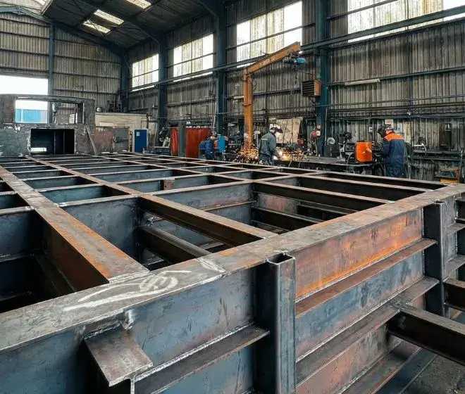 Hausboot-Schwimmkörper Stahlkonstruktion: Rumpfbau und Auftriebsberechnung