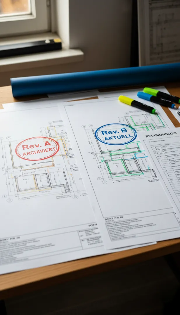Revisionsverwaltung von Hausboot-Konstruktionszeichnungen